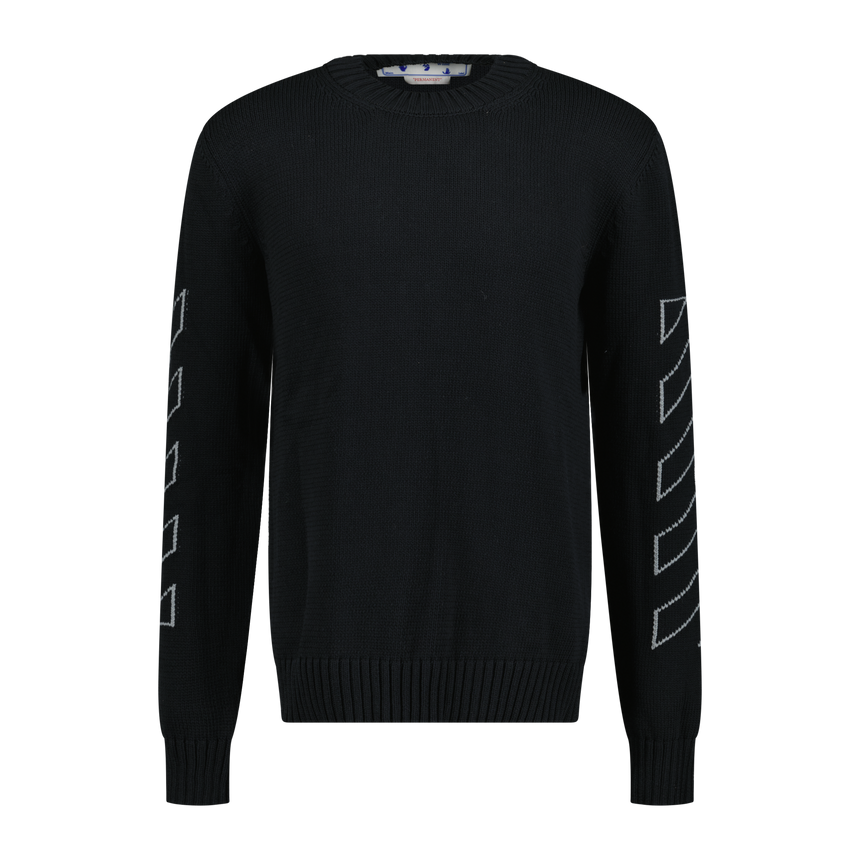 Off-White Knitted Jumper Black - Boinclo ltd - Outlet Sale Under Retail