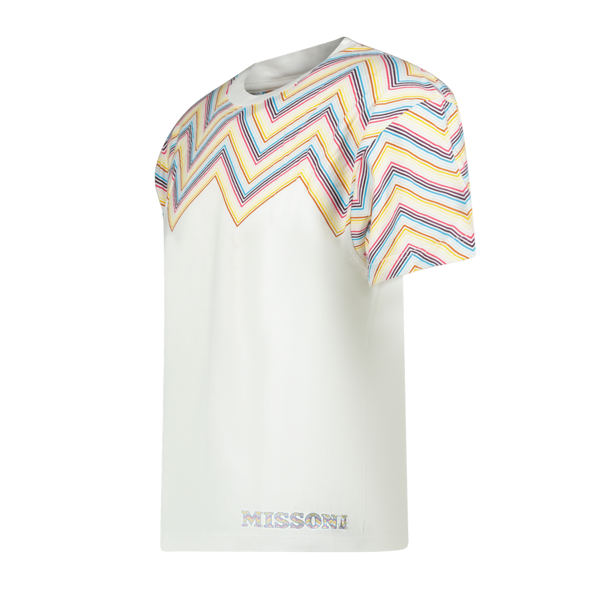 Missoni Zig Zag Logo T-Shirt White - Boinclo ltd - Outlet Sale Under Retail