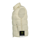 Stone Island Puffer Seamless Tunnel Nylon Gilet Cream - Boinclo ltd - Outlet Sale Under Retail