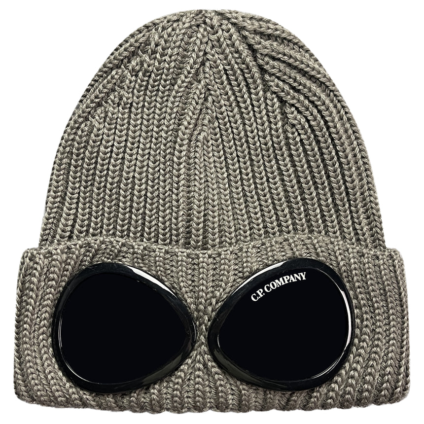 Wool Goggle Beanie Walnut Beige