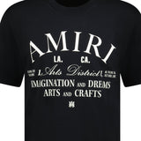 Amiri Arts District Logo T - Shirt Black & White - Boinclo ltd - Outlet Sale Under Retail