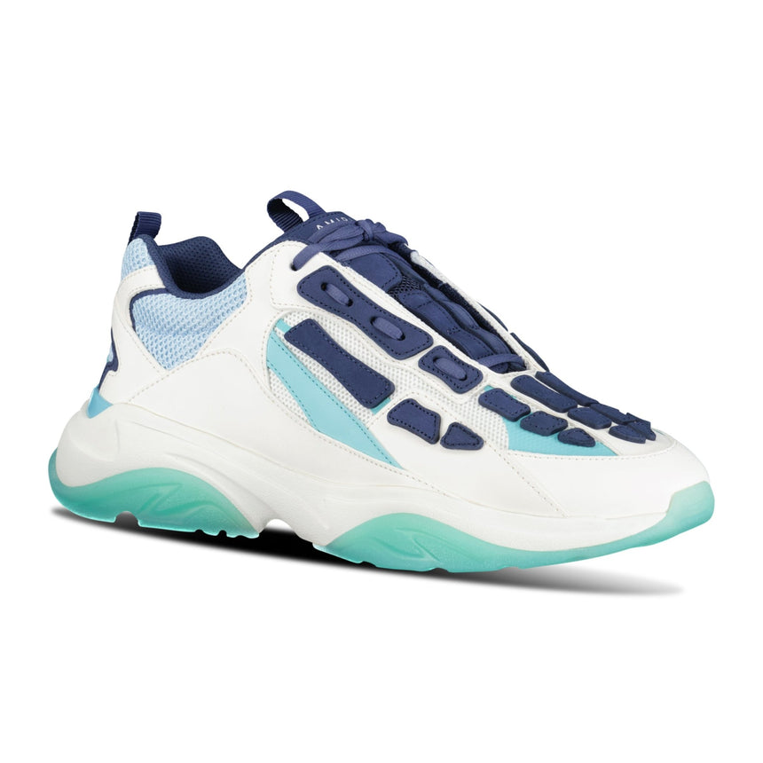 Amiri Bone - Runner Trainers Baby Blue, Navy & White - Boinclo ltd - Outlet Sale Under Retail