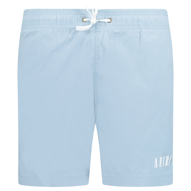 Amiri Core Logo Drawstring Swim Shorts Dusty Blue - Boinclo ltd - Outlet Sale Under Retail