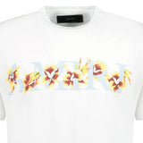 Amiri Hibiscus Logo T - Shirt White - Boinclo ltd - Outlet Sale Under Retail