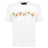 Amiri Hibiscus Logo T - Shirt White - Boinclo ltd - Outlet Sale Under Retail