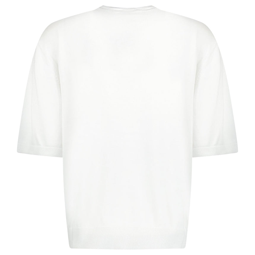 AMIRI Knit Cotton White Floral T - Shirt - Boinclo ltd - Outlet Sale Under Retail