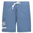 Amiri MA Bar White Logo Drawstring Swim Shorts Blue - Boinclo ltd - Outlet Sale Under Retail