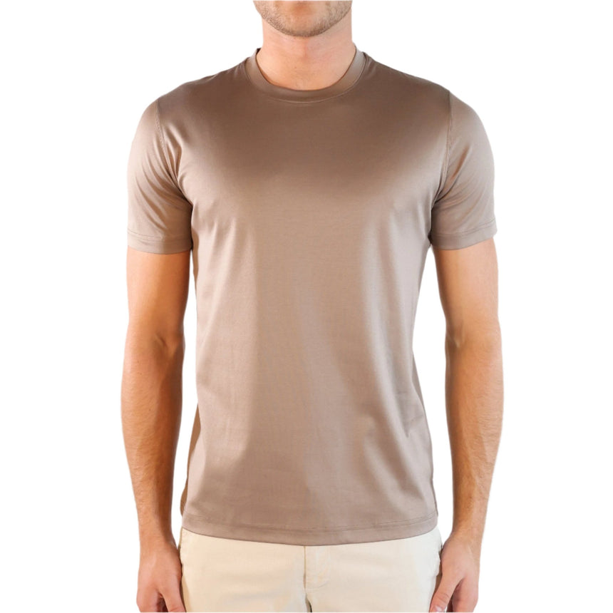 Bespoke Stylings Mercerized Cotton T-Shirt Taupe - Boinclo - Outlet Sale Under Retail