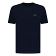 BOSS Active Gold Logo - Print T - Shirt Navy - Boinclo ltd - Outlet Sale Under Retail