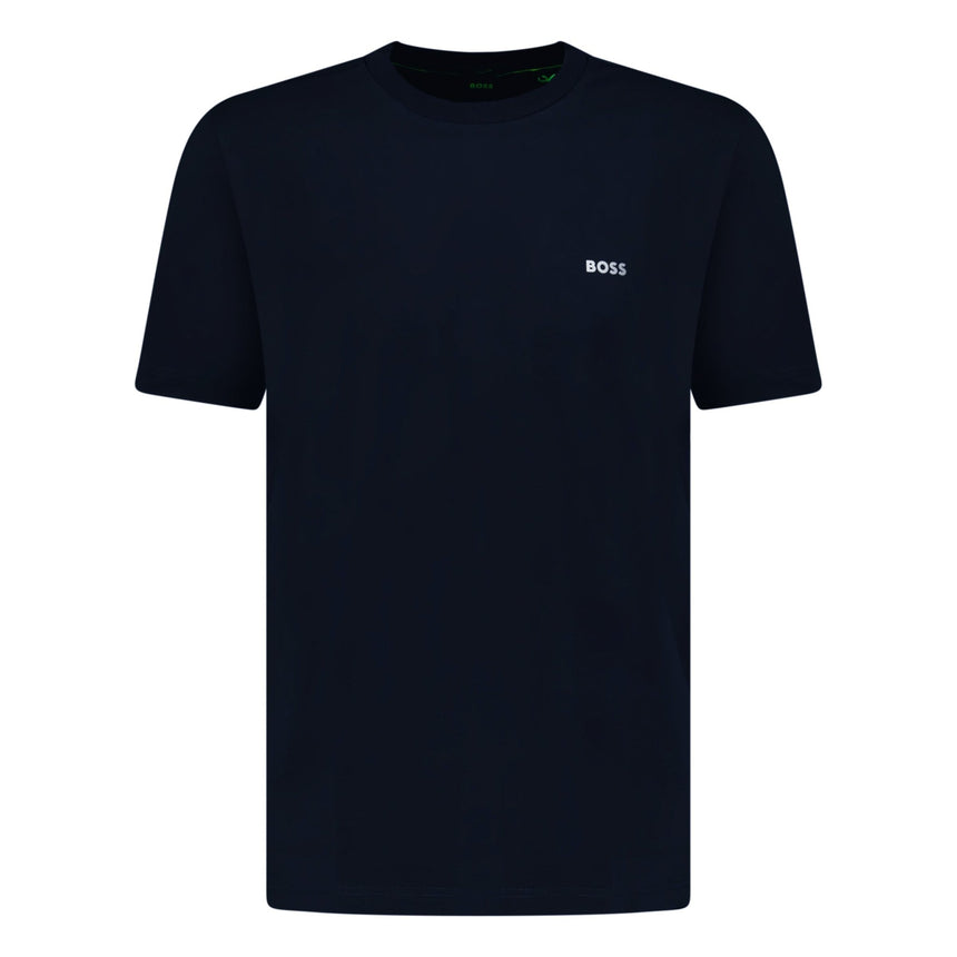 BOSS Active Logo - Print T - Shirt Navy - Boinclo ltd - Outlet Sale Under Retail