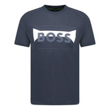 BOSS Artwork Logo T - Shirt Navy - Boinclo ltd - Outlet Sale Under Retail