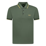 BOSS Gold Logo Polo - Shirt Khaki - Boinclo ltd - Outlet Sale Under Retail