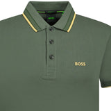 BOSS Gold Logo Polo - Shirt Khaki - Boinclo ltd - Outlet Sale Under Retail