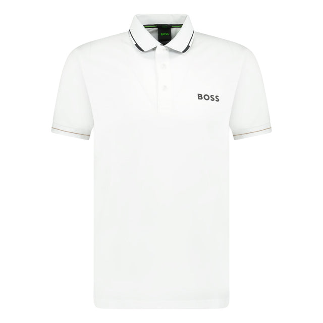 BOSS Paul Pro Polo T - Shirt White - Boinclo ltd - Outlet Sale Under Retail