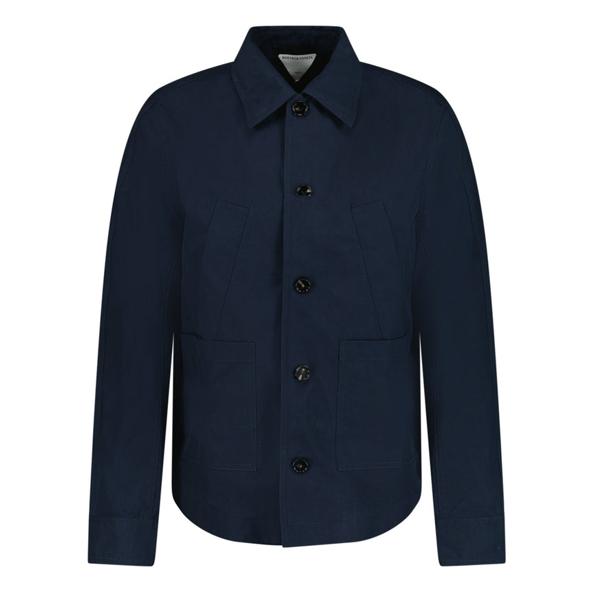 Bottega Veneta Buttoned Overshirt Navy - Boinclo ltd - Outlet Sale Under Retail