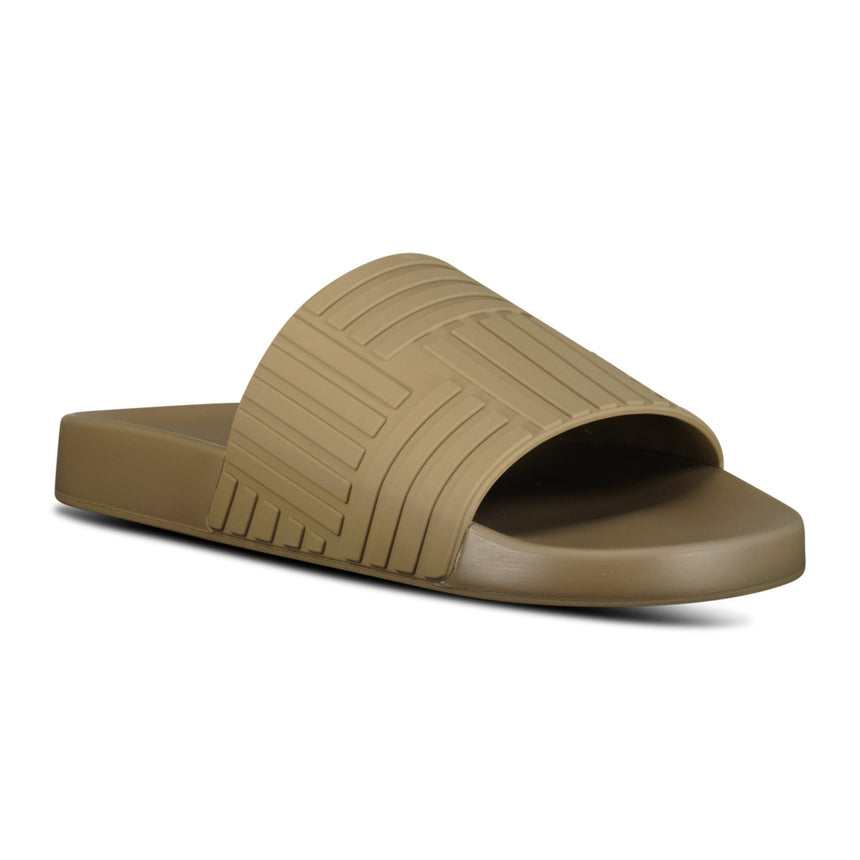 Bottega Veneta 'Carpet' Embossed Rubber Slides Jute Brown - Boinclo ltd - Outlet Sale Under Retail