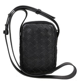 BOTTEGA VENETA Mini Intrecciato Cross-Body Bag Black - Boinclo ltd - Outlet Sale Under Retail