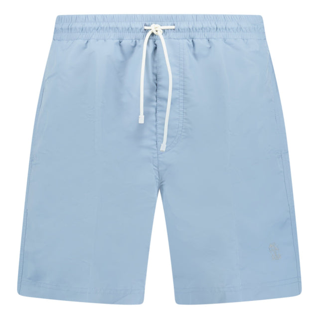 Brunello Cucinelli Logo Swim Shorts Light Blue - Boinclo ltd - Outlet Sale Under Retail