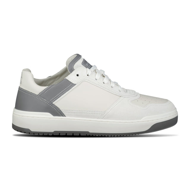 Brunello Cucinelli Suede & Leather Trainers White & Grey - Boinclo - Outlet Sale Under Retail