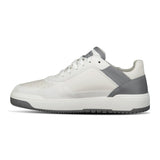 Brunello Cucinelli Suede & Leather Trainers White & Grey - Boinclo - Outlet Sale Under Retail