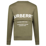 Burberry 'Acklow' Rear Logo Print Sweatshirt Khaki - Boinclo - Outlet Sale Under Retail