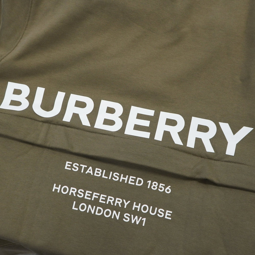 Burberry 'Acklow' Rear Logo Print Sweatshirt Khaki - Boinclo - Outlet Sale Under Retail