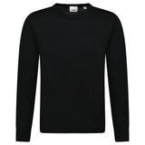 Burberry 'Bempton' Embroidery Check Elbow Wool Jumper Black - Boinclo - Outlet Sale Under Retail