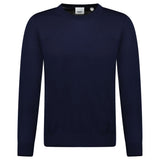 Burberry 'Bempton' Embroidery Check Elbow Wool Jumper Navy - Boinclo - Outlet Sale Under Retail