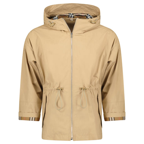 Burberry 'Birley' Check Hooded Rain Jacket Archive Beige - Boinclo - Outlet Sale Under Retail