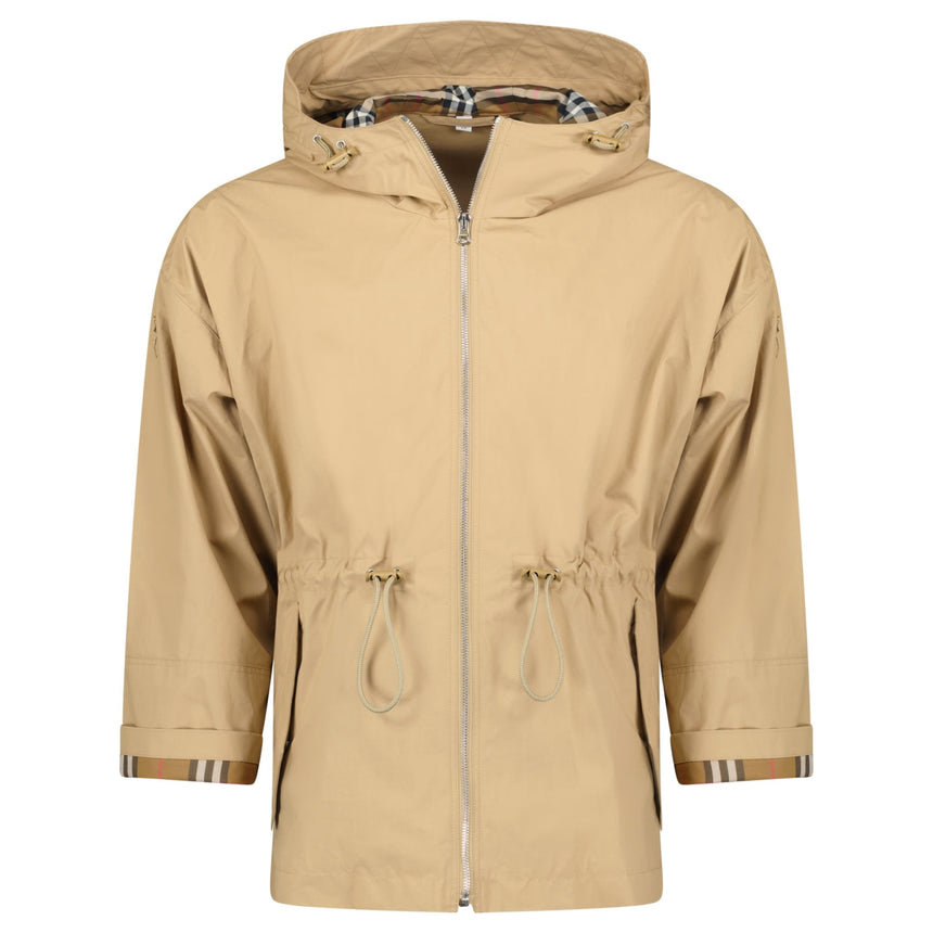 Burberry 'Birley' Check Hooded Rain Jacket Archive Beige - Boinclo - Outlet Sale Under Retail