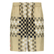 Burberry 'Bradeston' Silk Pixel Check Shorts Brown - Boinclo ltd - Outlet Sale Under Retail