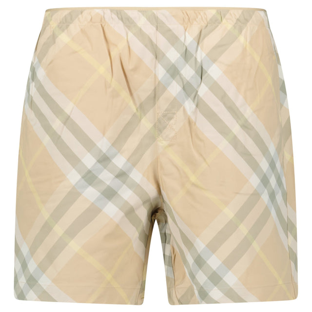 Burberry Check Swim Shorts Flax Beige - Boinclo - Outlet Sale Under Retail