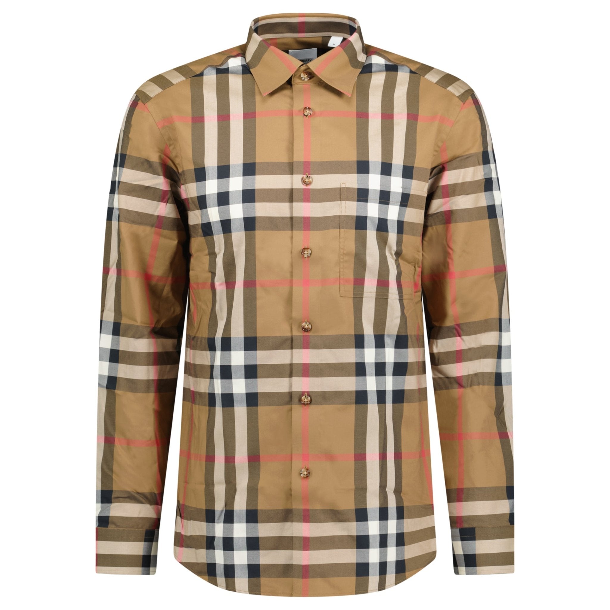 Color variation of 'Claverdon' Check Shirt in Taupe Brown