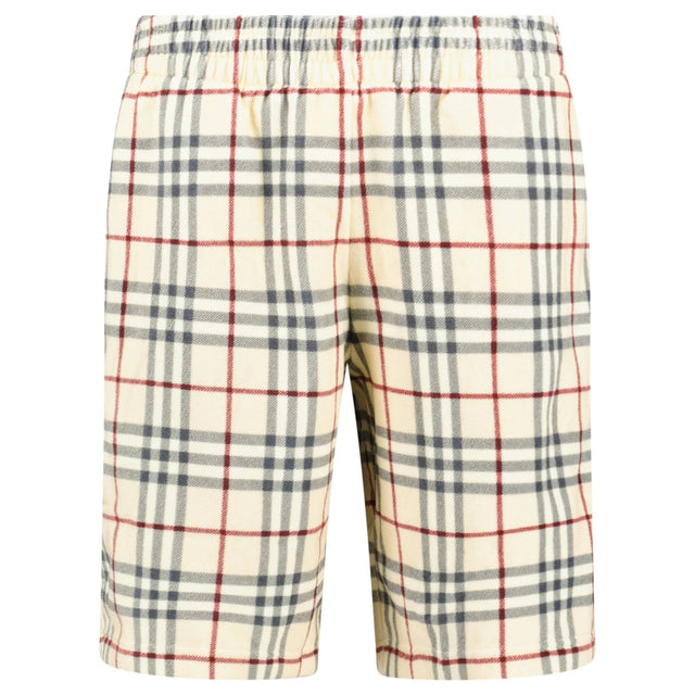 Burberry Debson' Towel Check Shorts Cream - Boinclo - Outlet Sale Under Retail