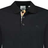 Burberry 'Eddie' Long Sleeved Polo - Shirt Black - Boinclo ltd - Outlet Sale Under Retail