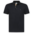 Burberry 'Eddie' TB Check Placket Polo - Shirt Black - Boinclo - Outlet Sale Under Retail