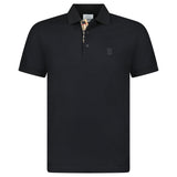 Burberry 'Eddie' TB Check Placket Polo - Shirt Black - Boinclo - Outlet Sale Under Retail