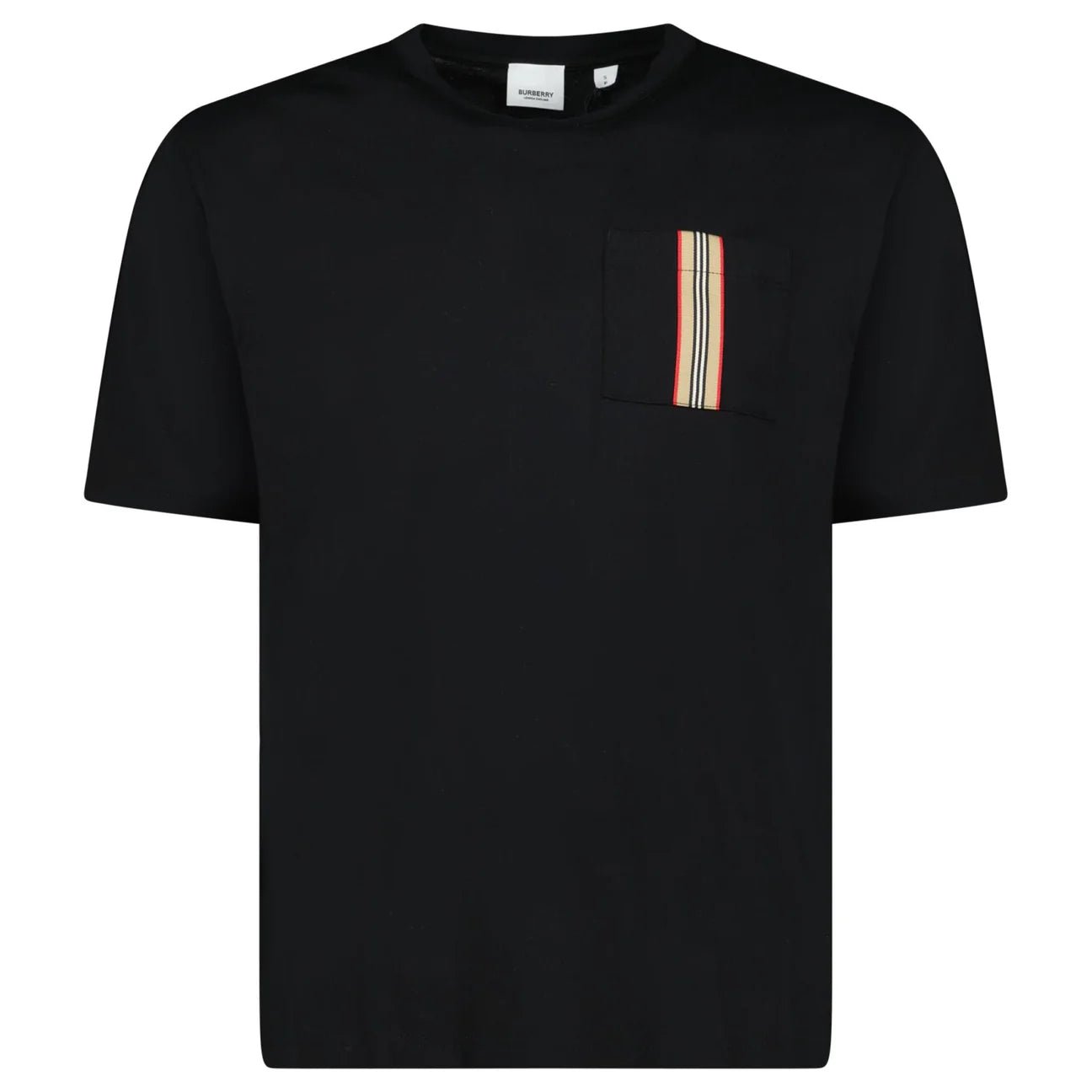 Color variation of 'Ellison' Stripe Embroidery T-Shirt Black