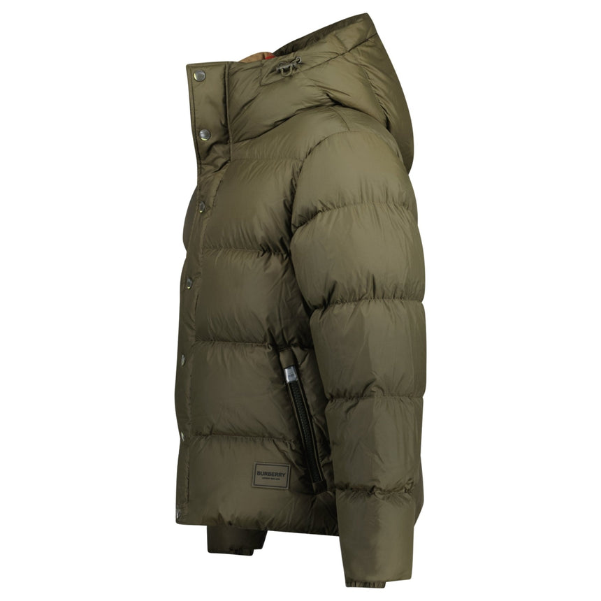 Burberry Halsby Down Puffer Jacket Khaki Green - Boinclo - Outlet Sale Under Retail