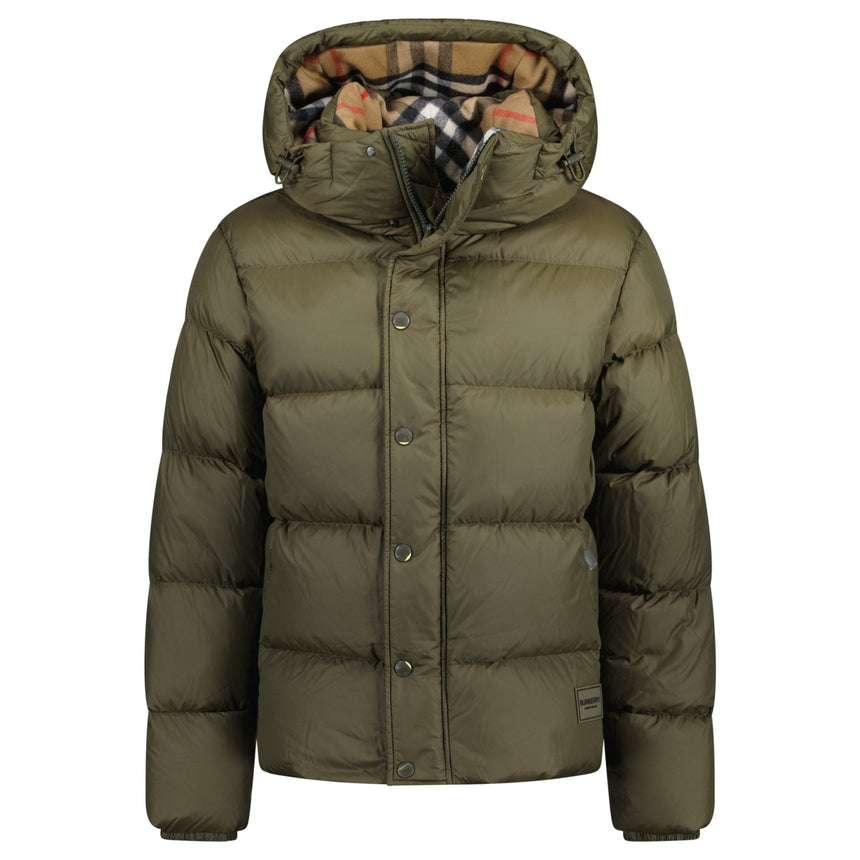 Burberry Halsby Down Puffer Jacket Khaki Green - Boinclo - Outlet Sale Under Retail