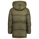 Burberry Halsby Mid Length Down Puffer Jacket Khaki Green - Boinclo - Outlet Sale Under Retail