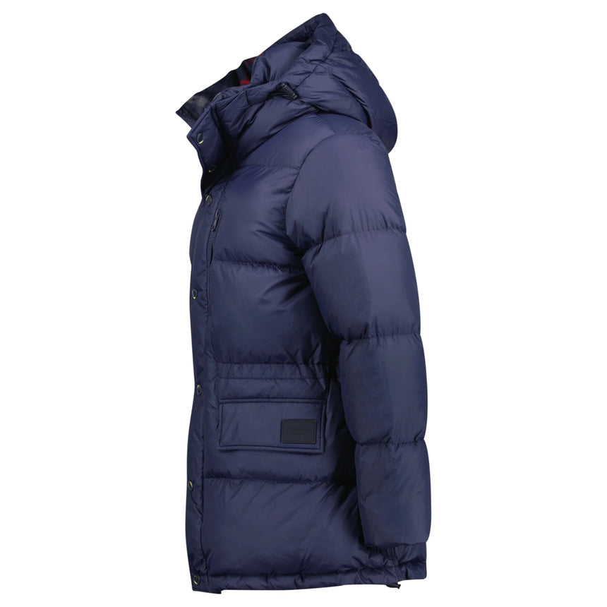 Burberry Halsby Mid Length Down Puffer Jacket Navy - Boinclo - Outlet Sale Under Retail