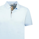 Burberry 'Hartford' Check Placket Polo Light Blue - Boinclo - Outlet Sale Under Retail