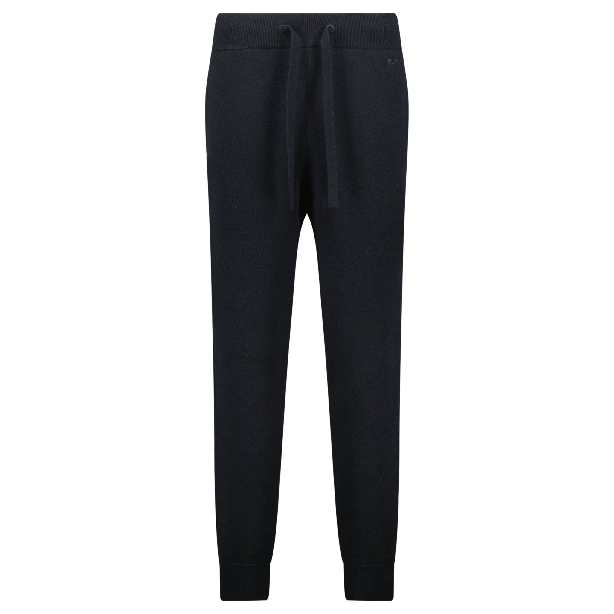 Color variation of 'Hunton' Knitted Cuffed Cashmere Sweatpants Black