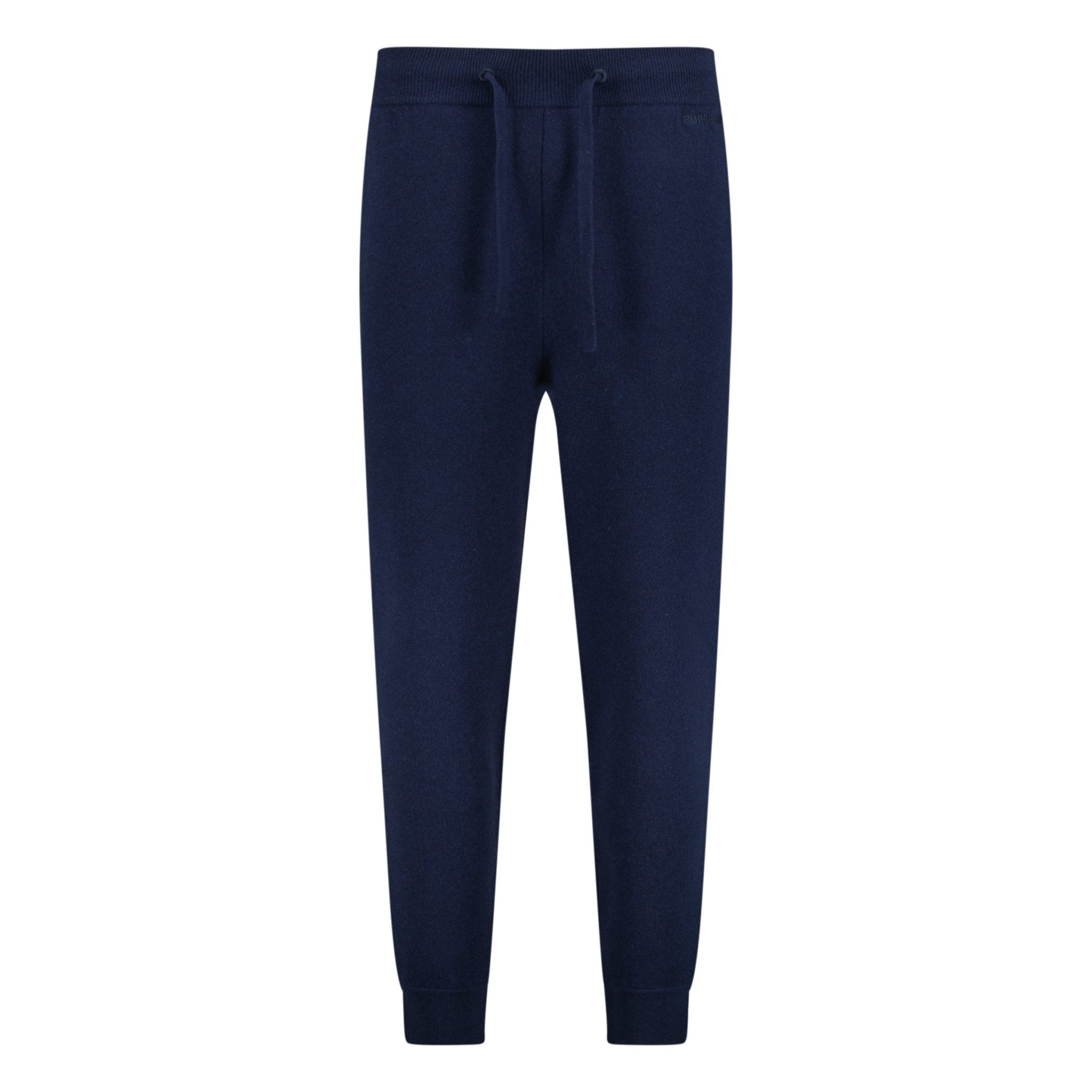 Color variation of 'Hunton' Knitted Cuffed Cashmere Sweatpants Navy