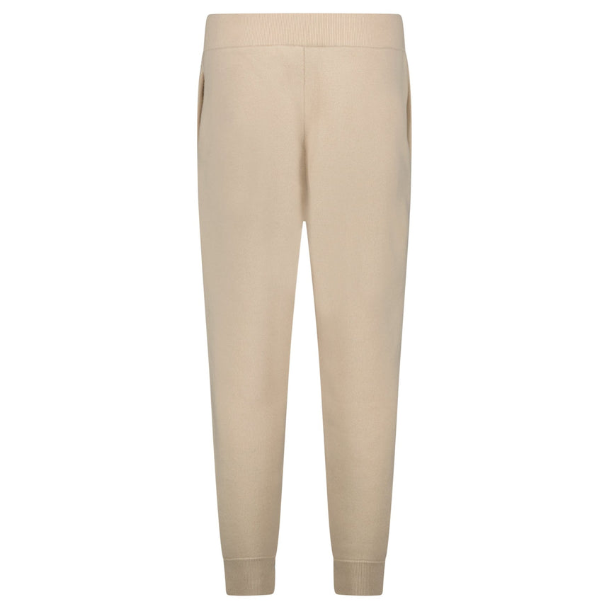 Burberry 'Hunton' Knitted Cuffed Cashmere Sweatpants Soft Fawn Beige - Boinclo - Outlet Sale Under Retail