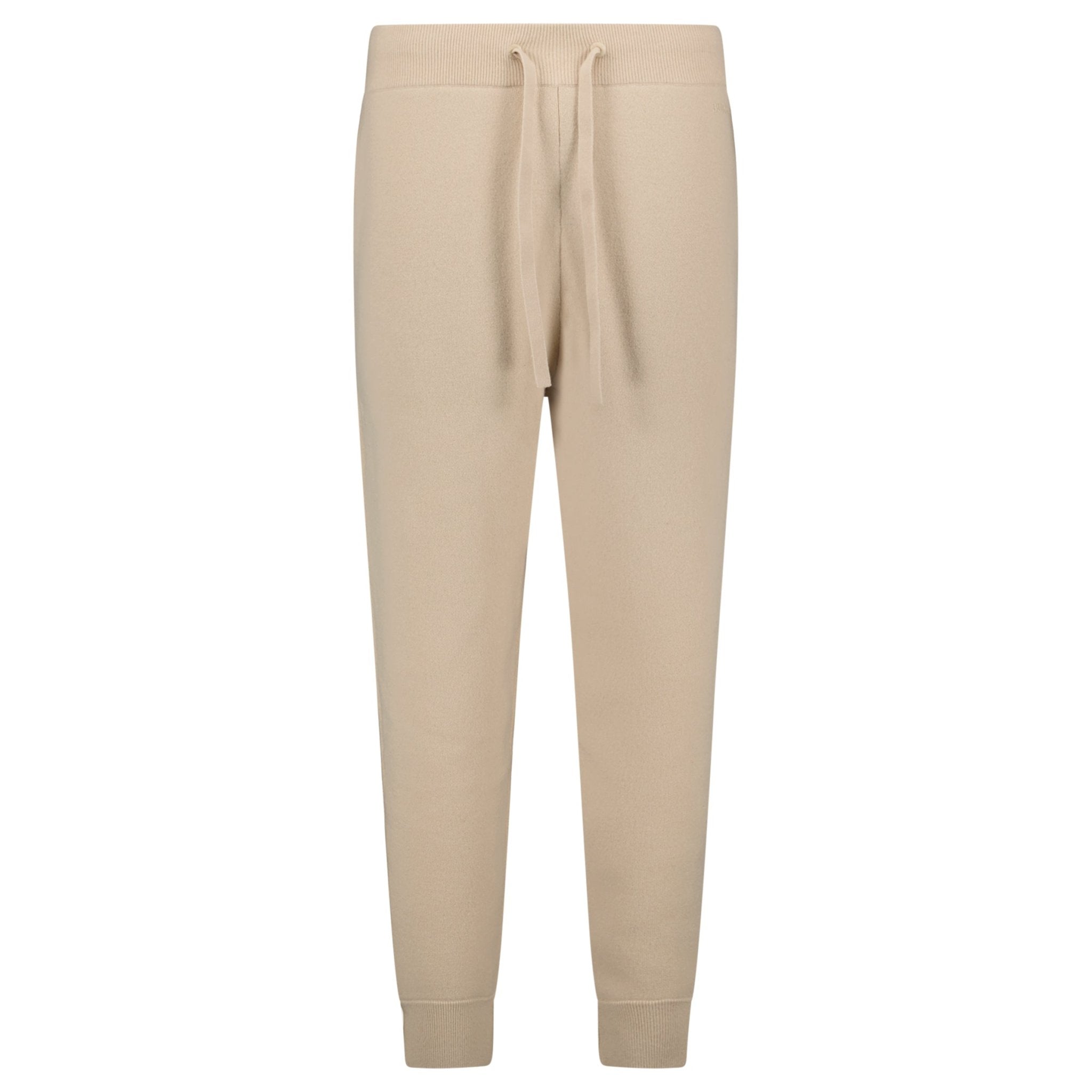 Color variation of 'Hunton' Knitted Cuffed Cashmere Sweatpants Soft Fawn Beige