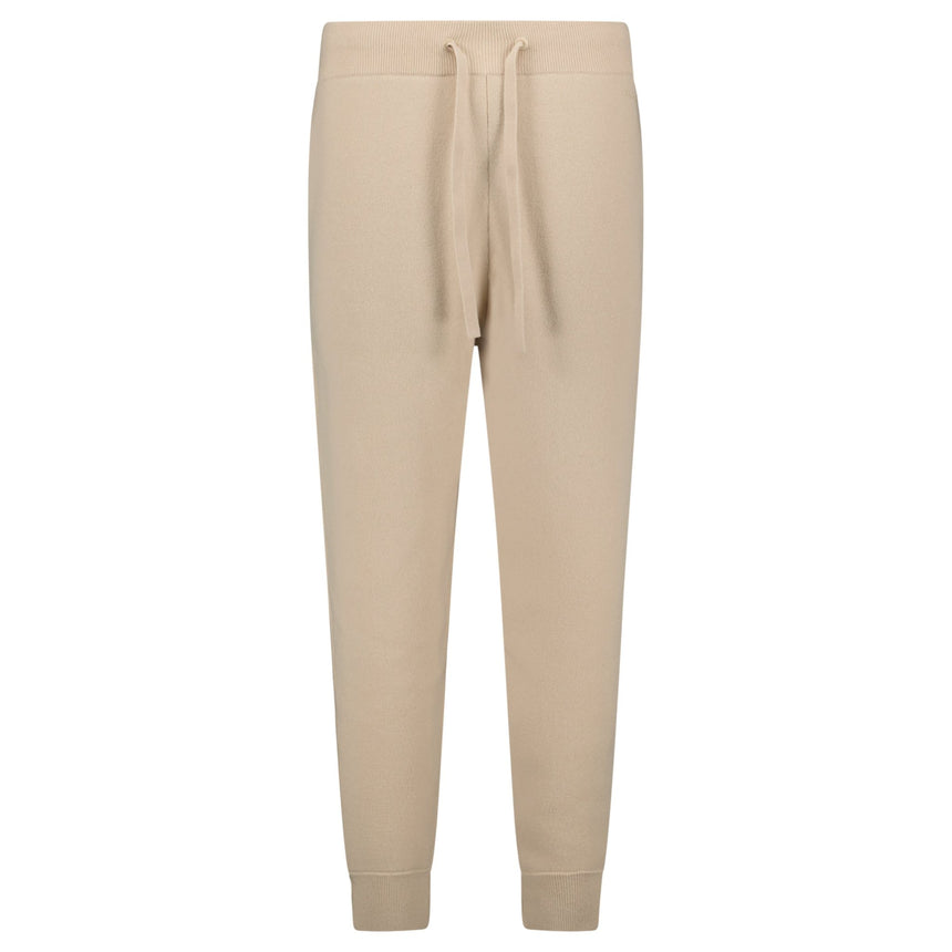 Burberry 'Hunton' Knitted Cuffed Cashmere Sweatpants Soft Fawn Beige - Boinclo - Outlet Sale Under Retail