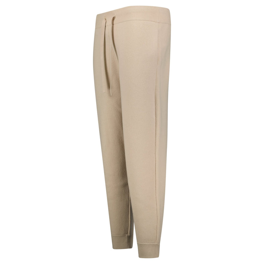 Burberry 'Hunton' Knitted Cuffed Cashmere Sweatpants Soft Fawn Beige - Boinclo - Outlet Sale Under Retail