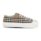 Burberry 'Jack Low' Check Trainers Taupe Brown - Boinclo - Outlet Sale Under Retail